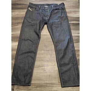 Diesel Mens Jeans 40x34 Blue Larkee Regular Straight Button Dark W40 L34